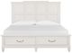 Magnussen Home® Willowbrook Egg Shell White California King Storage Panel Bed-2