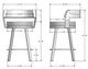 Amisco Customizable Russell Swivel Counter Stool-1