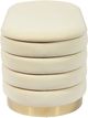 TOV Furniture by TOV Slashed Cream Velvet Lillian Storage Bench-1