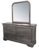 American Wholesale Furniture Louis Philippe 3-Piece Gray Queen Bedroom Set-2
