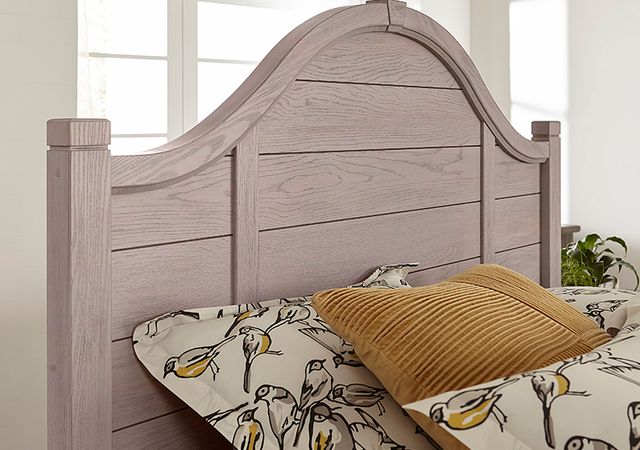 LM Co Home By Vaughan-Bassett Bungalow Home by Ben & Erin Napier Dover Gray Twin Arched Youth Bed-2