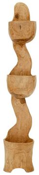 A & B Home Natural Brown 49" Display Rack with Three Tiers-0