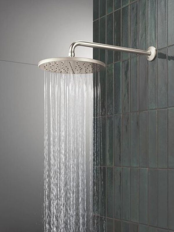 Delta Universal Showering Components Lumicoat® Stainless 10" Single-Spray Raincan Shower Head-1