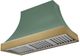 AGA Cascade 48" Mineral Green Wall Mounted Range Hood  with Antique Brass Trim-0