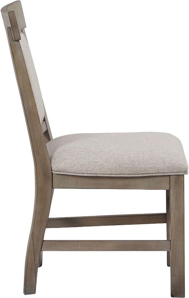 Magnussen Home® Tinley Park 2-Piece Dove Tail Grey Dining Side Chair Set with Upholstered Seat and Back-2