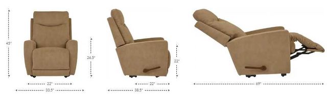La-Z-Boy® Kodie Cognac Manual Wall Recliner-2