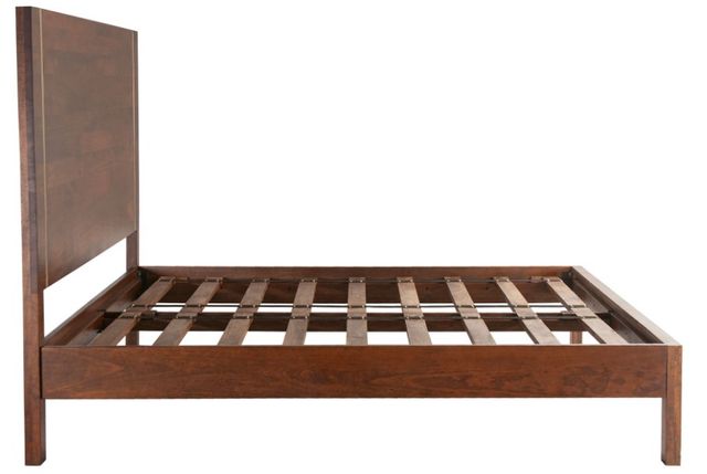Home Trends & Design Cosmopolitan Antique Brass/Honey Brown King Panel Bed -2