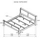 Coaster® Louis Philippe White Eastern King Sleigh Panel Bed-3