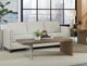 Modus Furniture One Bisque Top Coffee Table with Glass Base-1