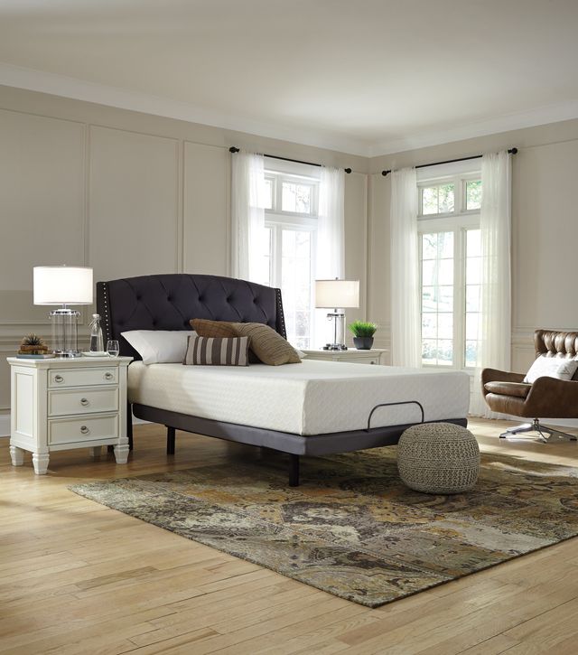 Sierra Sleep® by Ashley® Chime 2-Piece 12" Memory Foam and Better Adjustable Base Queen Mattress Set-3