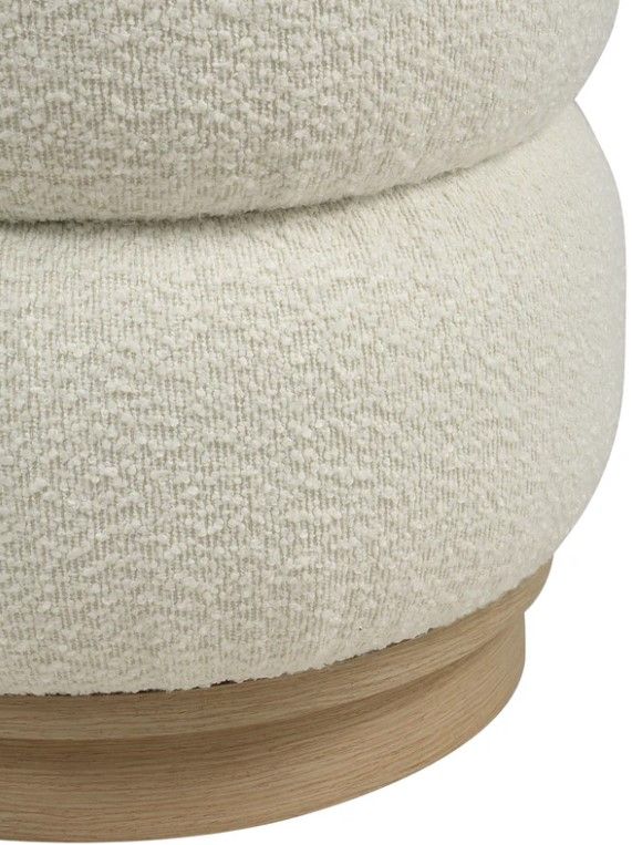 Renwil® Miele Ivory Ottoman-2