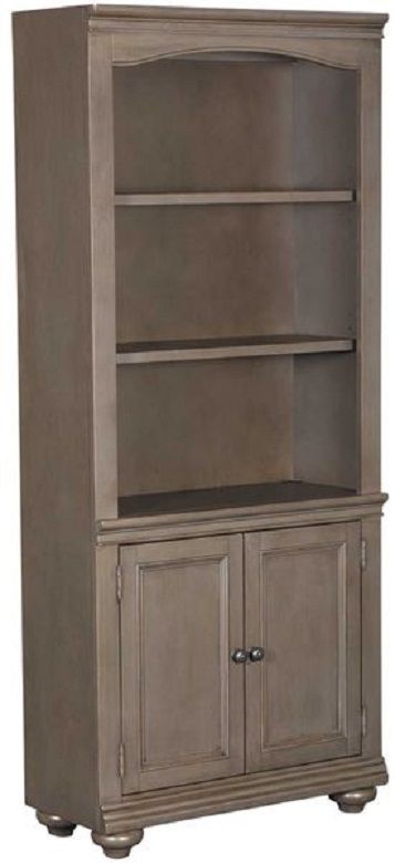 Aspenhome® Oxford Peppercorn Door Bookcase-0