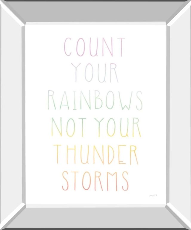 Classy Art Lets Chase Rainbows VII by Jenaya Jackson Mirror Framed Wall Art-0