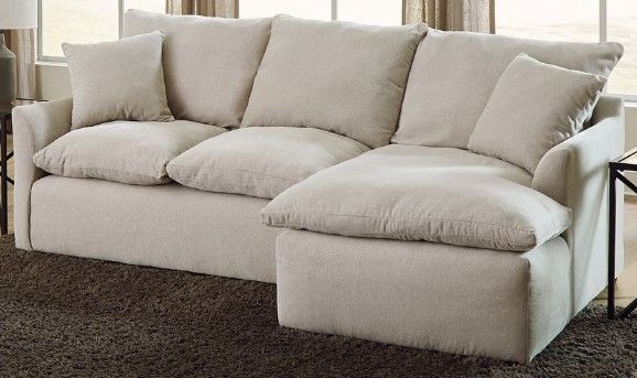 Jackson Furniture Harper 2-Piece Oyster Right-Arm Facing Loveseat Sectional and Chaise-0