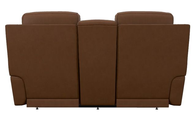 La-Z-Boy® Emmons Oak Leather Power Reclining Loveseat with Console and Headrest-3