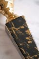 A & B Home Black/Gold Candle Holder-2