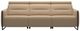 Stressless® by Ekornes® Emily Beige Manual Reclining Sofa with Steel Base-1