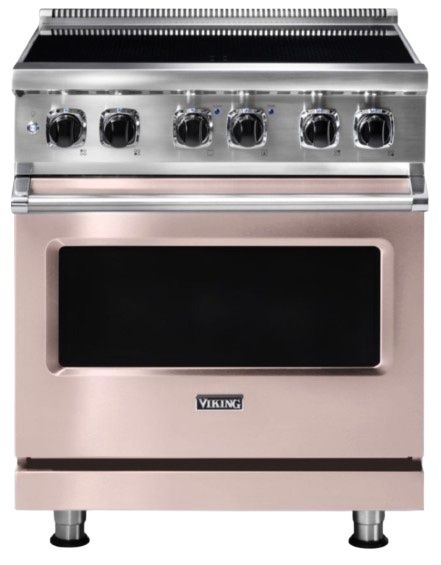 Viking® 5 Series 30" Blush Pro Style Induction Range-0