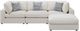 Coaster® Serene 4-Piece Beige Sectional Sofa-3