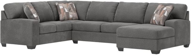 Signature Design by Ashley® Seyler Lane 3-Piece Graystone Sleeper Right Arm Facing Sectional and Chaise-0