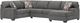 Signature Design by Ashley® Seyler Lane 3-Piece Graystone Sleeper Right Arm Facing Sectional and Chaise-0