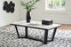 Signature Design by Ashley® Fostead White Coffee Table with Espresso Base-4