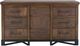 International Furniture Direct Walnut Reddish Brown Dresser-3