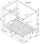 Global Furniture USA Malmo Oak Queen Canopy Bed-2