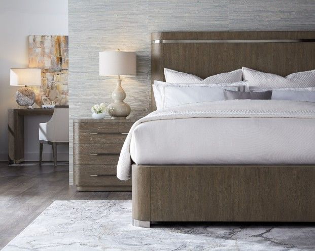 Hooker® Furniture Modern Mood Mink King Panel Bed-1