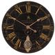Uttermost® Bond Street Black 30" Wall Clock-0