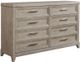 Liberty Furniture Belmar 4-Piece Silver Champagne/Washed Taupe King Bedroom Set-3