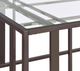 Coaster® Adri Glass Top End Table with Nickel Black Base-2