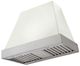 AGA Euclid 36" White Wall Mounted Range Hood with Brushed Nickel Trim-0