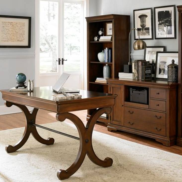 Liberty Furniture Brookview 2 Piece Rustic Cherry Desk Set Original Home Furniture Guelph ON