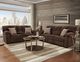 Affordable Furniture 1400 Chevron Mink Manual Reclining Sofa-1