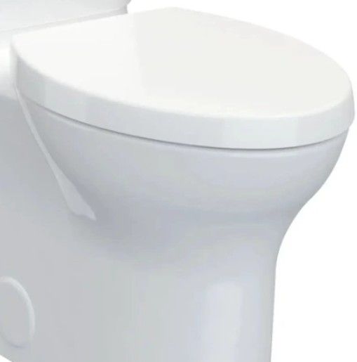 DXV Equility® Canvas White Two-Piece Chair Height Left-Hand Trip Lever Elongated Toilet with Seat-1