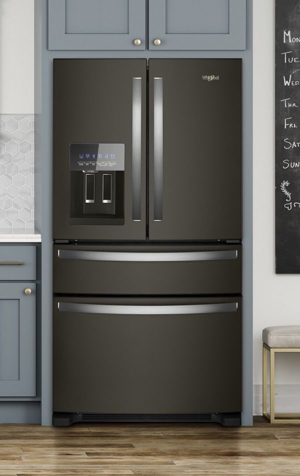 Whirlpool 36" Black Stainless Steel French Door Refrigerator