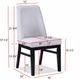 Crown Mark Hadley White/Black Dining Side Chair-2