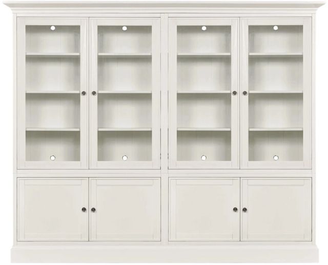 Hammary® Structures White Quad Door Display Cabinet-0