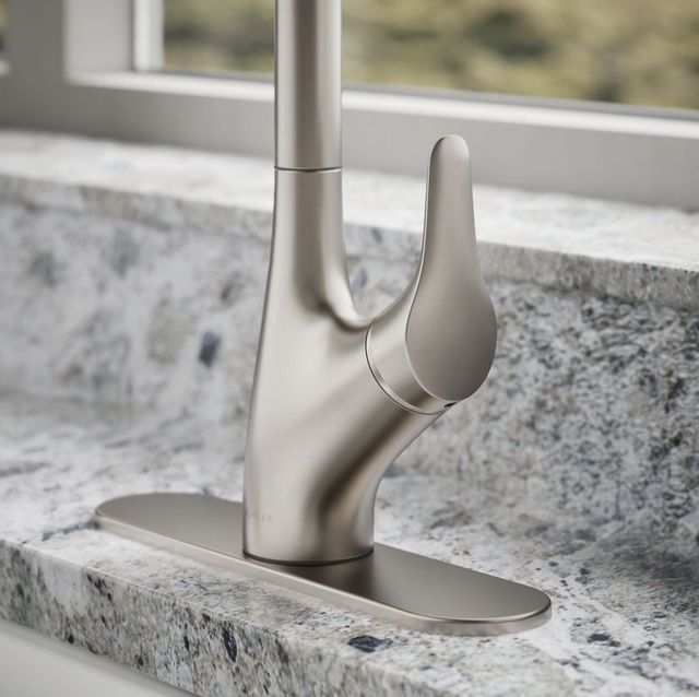 KOHLER® Rival® Vibrant Stainless Pull-Down Kitchen Sink Faucet with 2-Function Sprayhead-3