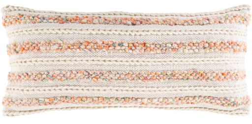 Surya Celio Bright Orange 14"x32" Toss Pillow with Polyester Insert-0