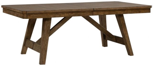 Liberty Furniture Carolina Park Amber Brown Trestle Dining Table-0