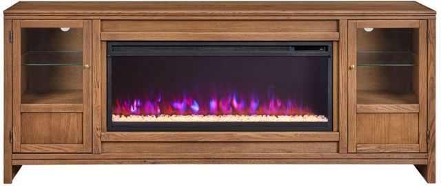 aspenhome® Sandro Brushed Bourbon 80" Fireplace Console-2