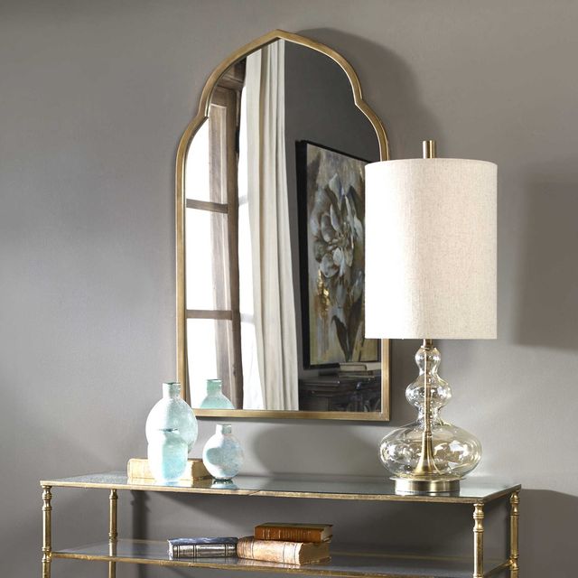 Uttermost® Kenitra Antique Gold Arch Mirror-2