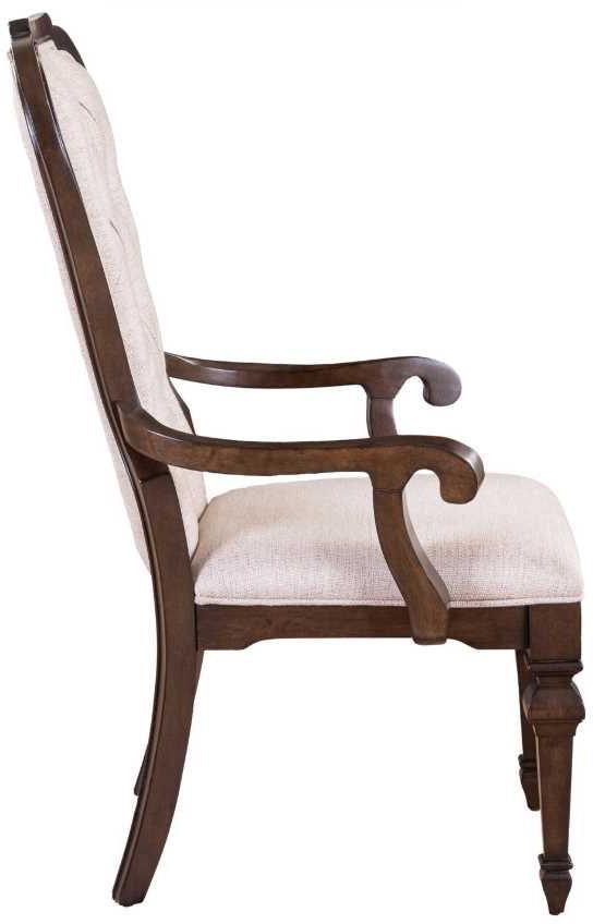 Liberty Furniture Provence Park Chateau Brown/Cream Dining Arm Chair-3