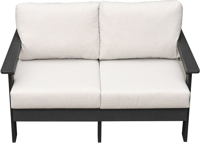 Enclover Hazelnut Black/White Loveseat-1