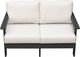 Enclover Hazelnut Black/White Loveseat-1