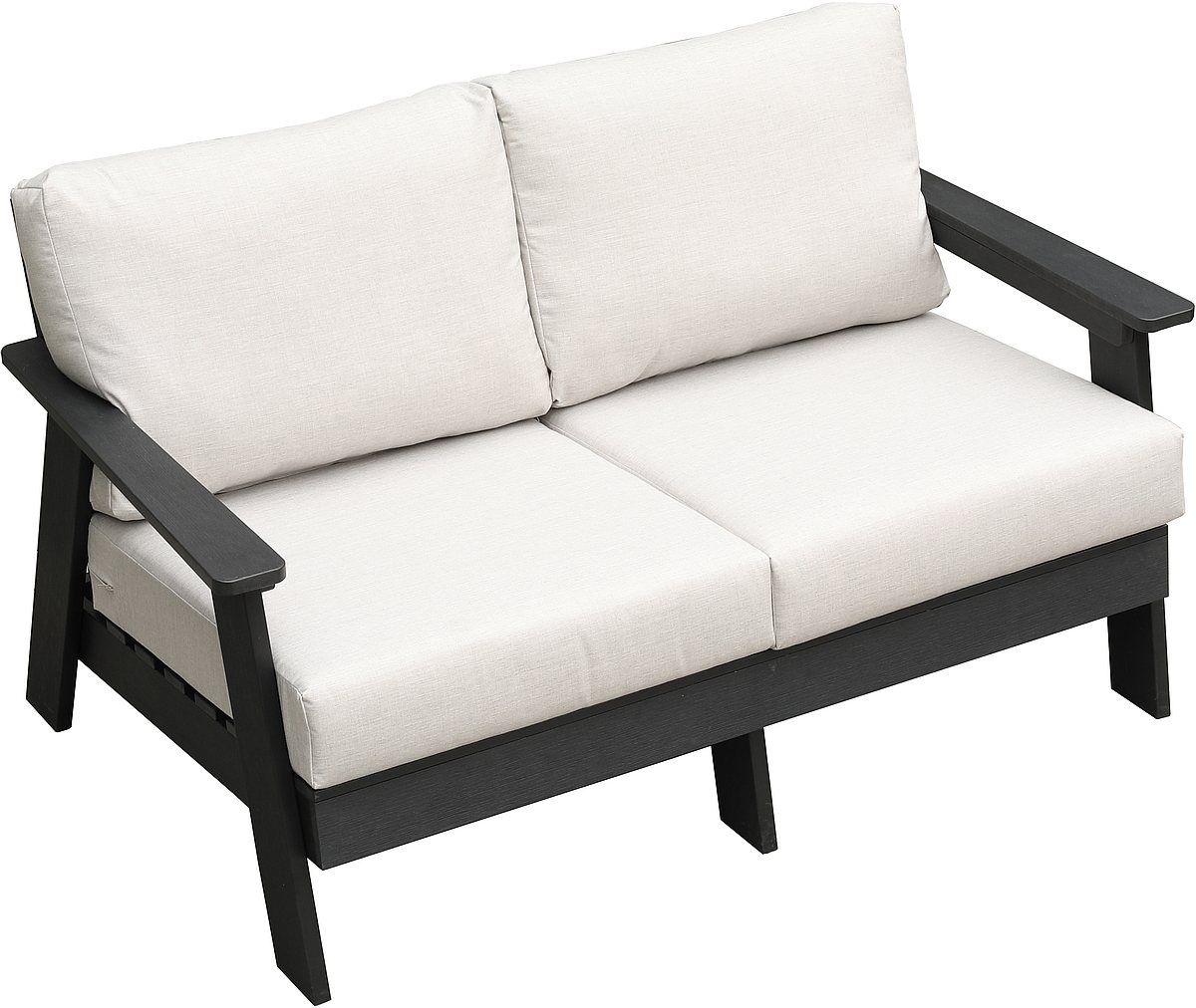 Enclover Hazelnut Black/White Loveseat