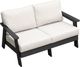Enclover Hazelnut Black/White Loveseat-0