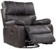Emerald Home Jessie James Gray Manual Swivel Glider Recliner-0